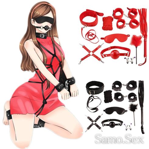 BDSM Луксозен комплект 10 части Б.Д.С.М. комплект играчки за роб -  снимка 1